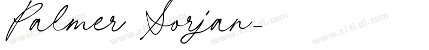 Palmer Sorjan字体转换